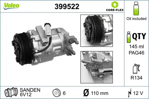 компресор за климатик VALEO 399522