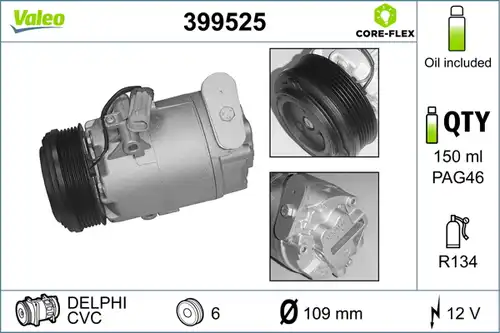 компресор за климатик VALEO 399525