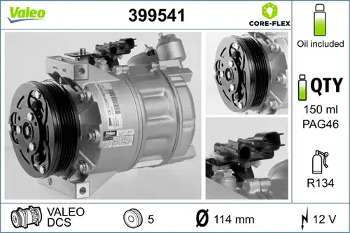 компресор за климатик VALEO 399541