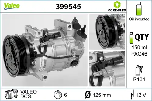 компресор за климатик VALEO 399545
