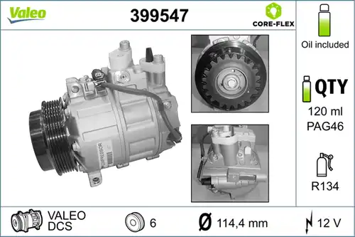 компресор за климатик VALEO 399547