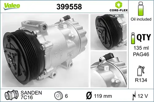 компресор за климатик VALEO 399558