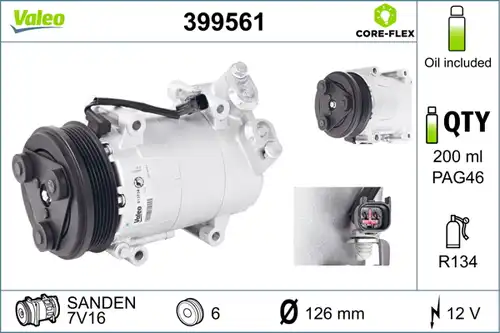 компресор за климатик VALEO 399561