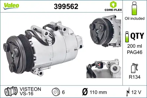 компресор за климатик VALEO 399562