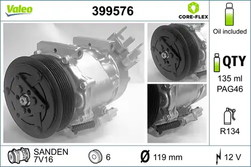 компресор за климатик VALEO 399576