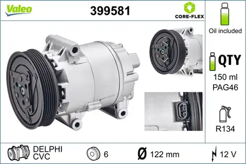компресор за климатик VALEO 399581