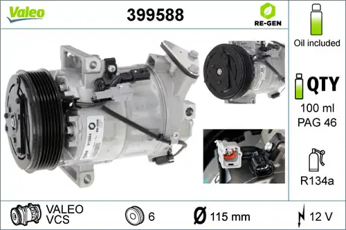 компресор за климатик VALEO 399588