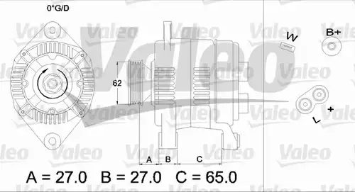 генератор VALEO 436279
