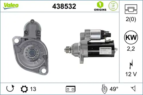 стартер VALEO 438532