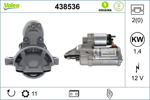 стартер VALEO 438536