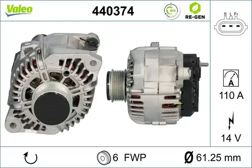 генератор VALEO 440374