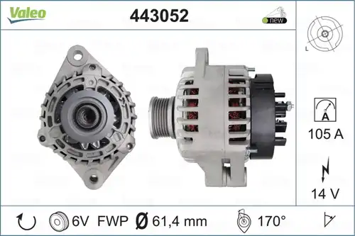генератор VALEO 443052