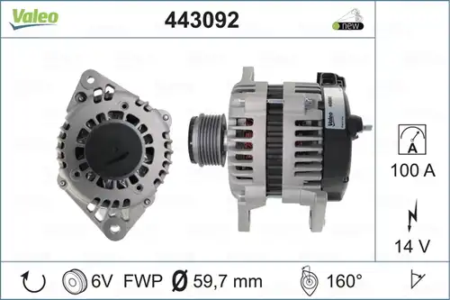 генератор VALEO 443092