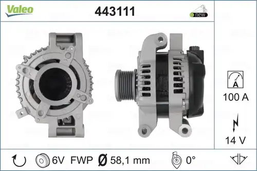 генератор VALEO 443111