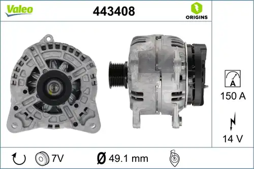 генератор VALEO 443408