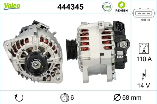 генератор VALEO 444345