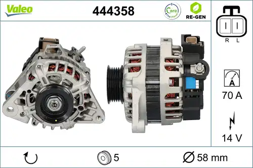 генератор VALEO 444358