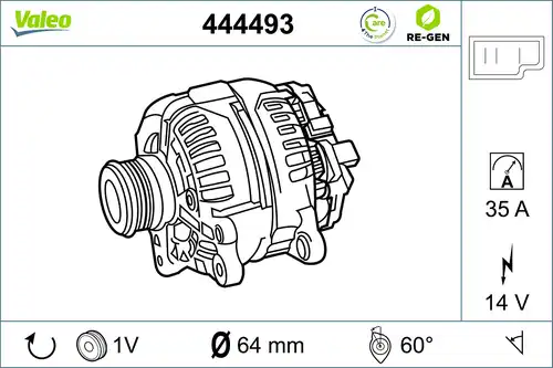 генератор VALEO 444493