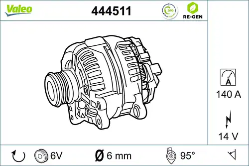 генератор VALEO 444511