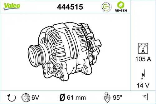 генератор VALEO 444515