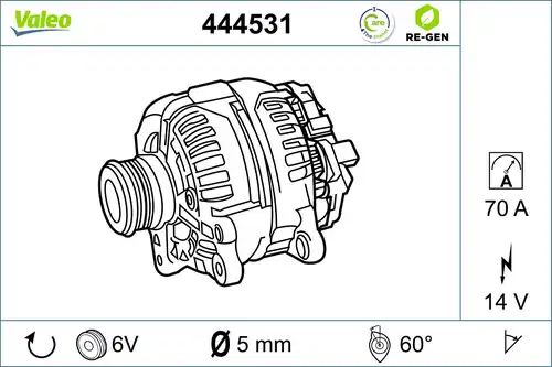генератор VALEO 444531