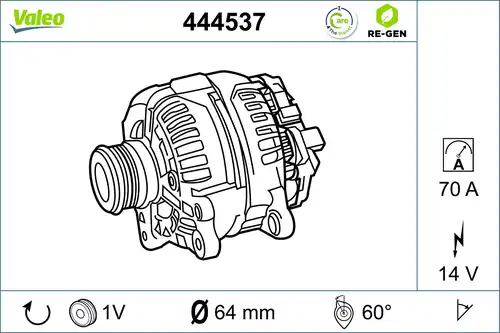 генератор VALEO 444537