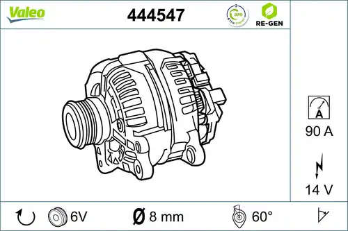 генератор VALEO 444547