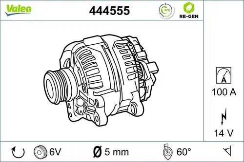генератор VALEO 444555