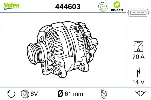 генератор VALEO 444603