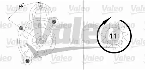 стартер VALEO 455513
