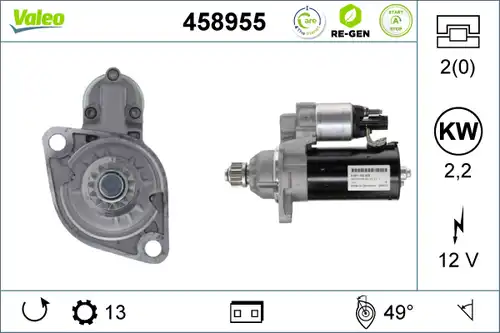 стартер VALEO 458955