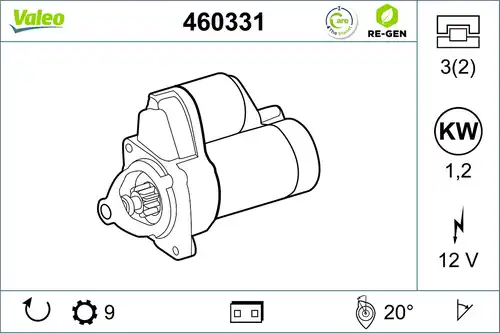стартер VALEO 460331