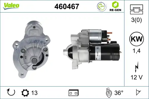 стартер VALEO 460467