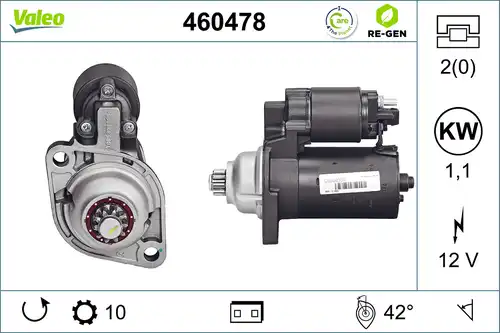 стартер VALEO 460478