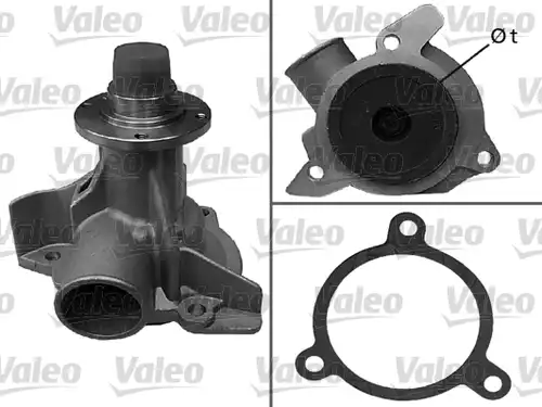 водна помпа, охлаждане на двигателя VALEO 506266