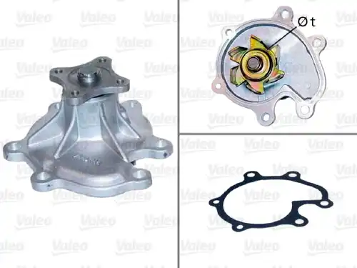 водна помпа, охлаждане на двигателя VALEO 506682
