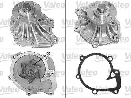 водна помпа, охлаждане на двигателя VALEO 506691