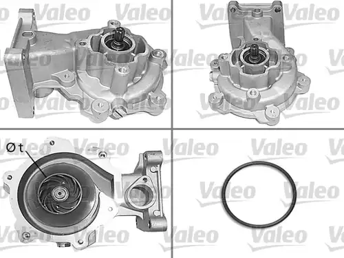 водна помпа, охлаждане на двигателя VALEO 506693