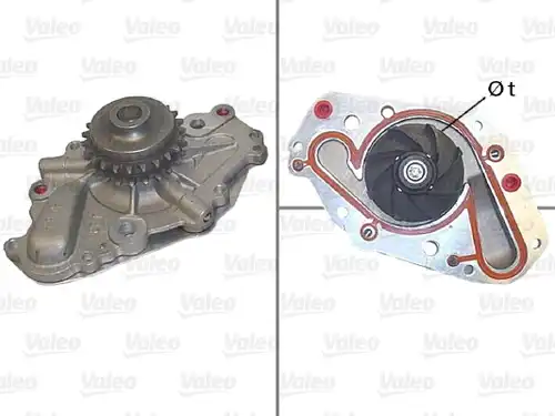 водна помпа, охлаждане на двигателя VALEO 506803