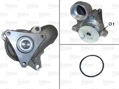 водна помпа, охлаждане на двигателя VALEO 506976