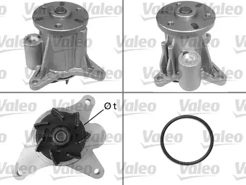 водна помпа, охлаждане на двигателя VALEO 506988