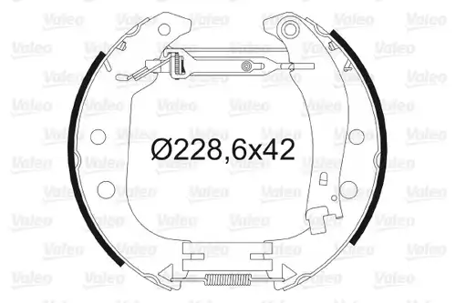 комплект спирачна челюст VALEO 554891