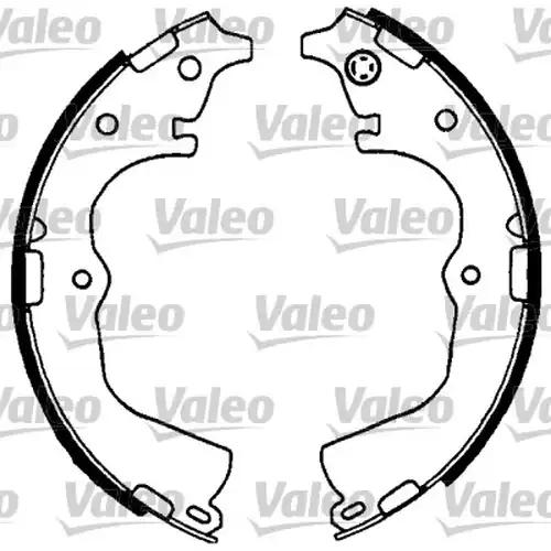 комплект спирачна челюст VALEO 562751