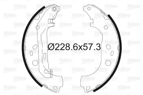 комплект спирачна челюст VALEO 564011