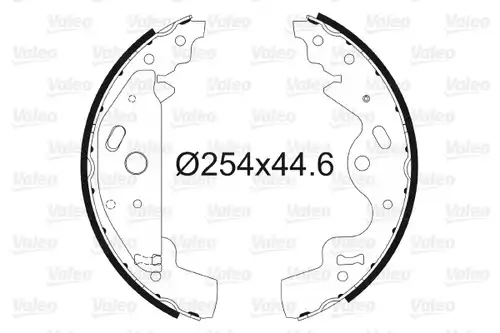 комплект спирачна челюст VALEO 564030