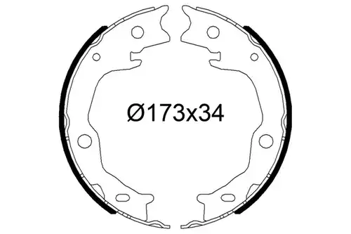 комплект спирачна челюст VALEO 564270