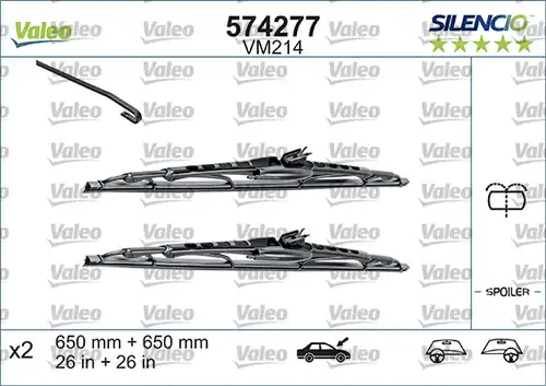 перо на чистачка VALEO 574292