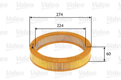 въздушен филтър VALEO 585619