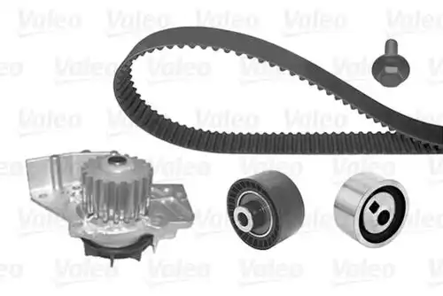 водна помпа+ к-кт ангренажен ремък VALEO 614560