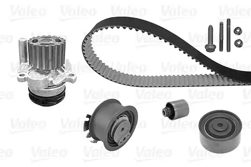 водна помпа+ к-кт ангренажен ремък VALEO 614564